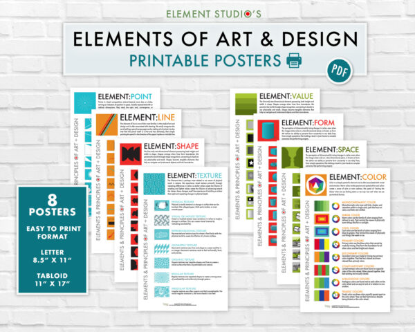 Elements of Art and Design Digital Poster Pack